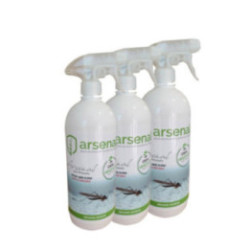3x Spray Répulsif Moustique au Géraniol 1L