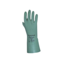 GANTS NITRILE VERT FLOQUE (TAILLE 9)