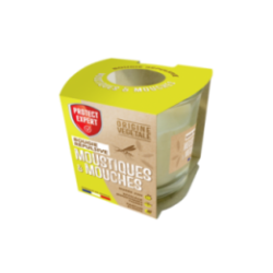 Bougie Répulsive Géraniol 20H Anti-Moustiques
